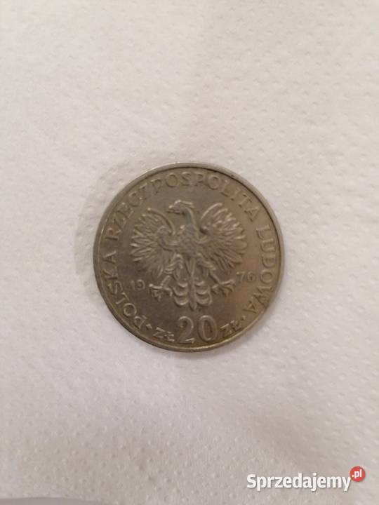 Moneta 20 Marceli Nowotko bez znaku mennicy z małopolskie Wadowice