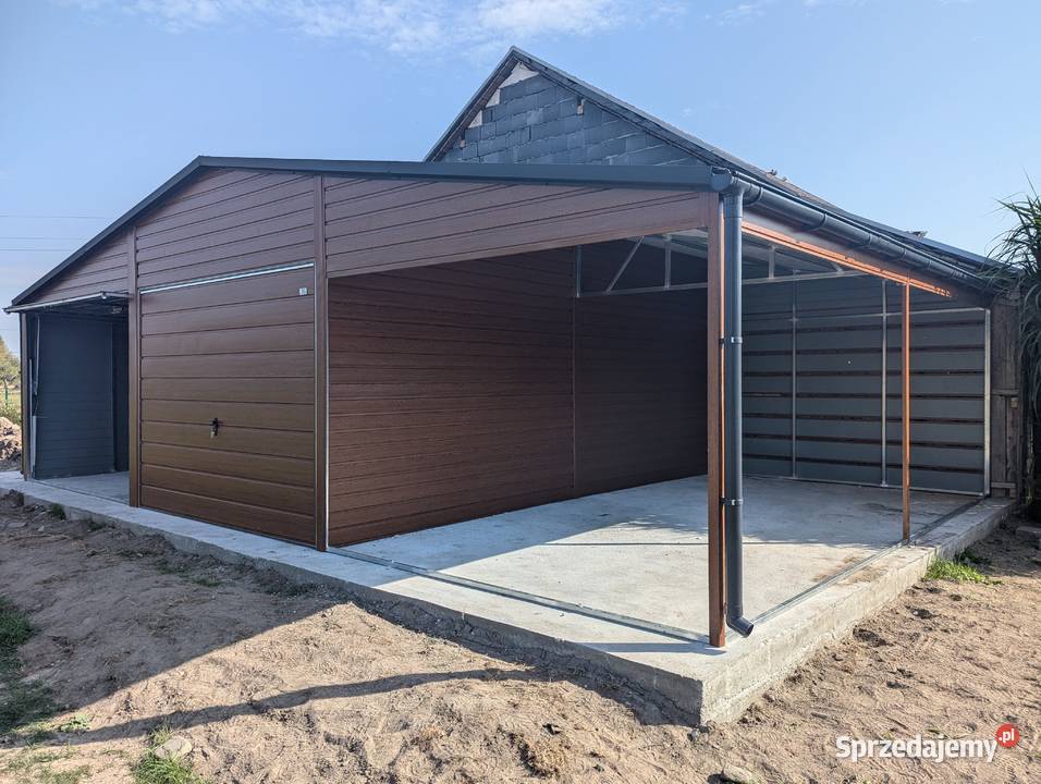 garaż blaszany 12x6 9x6 wiata hala pod warsztat małopolskie Sucha Beskidzka
