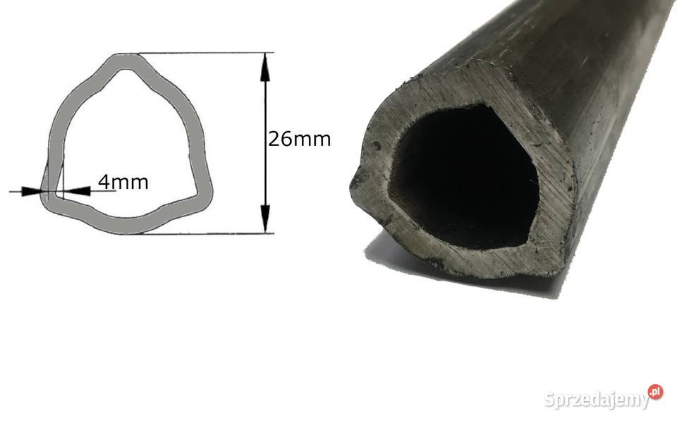 Rura wału WOM profilowana trójkąt 26x4mm 1m Rolnictwo Kamionna sprzedam