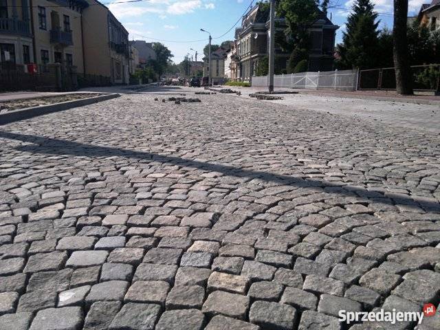 Kostka brukowa starego kocie łby płyty granitowe Bolesławiec