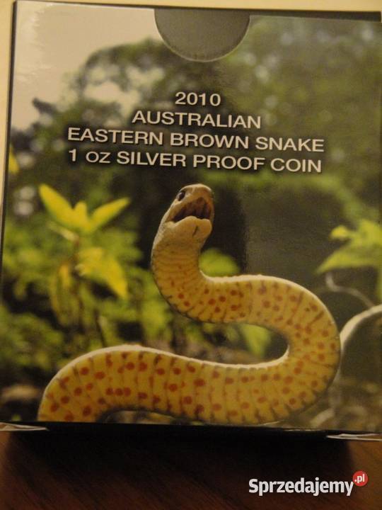 5000 1 oz Proof Silver Australia Eastern Brown mazowieckie Warszawa