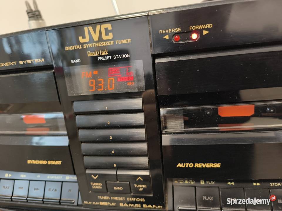 Boombox JVC PCV88 Active Hyper Bass Made in Radioodtwarzacze Tychy