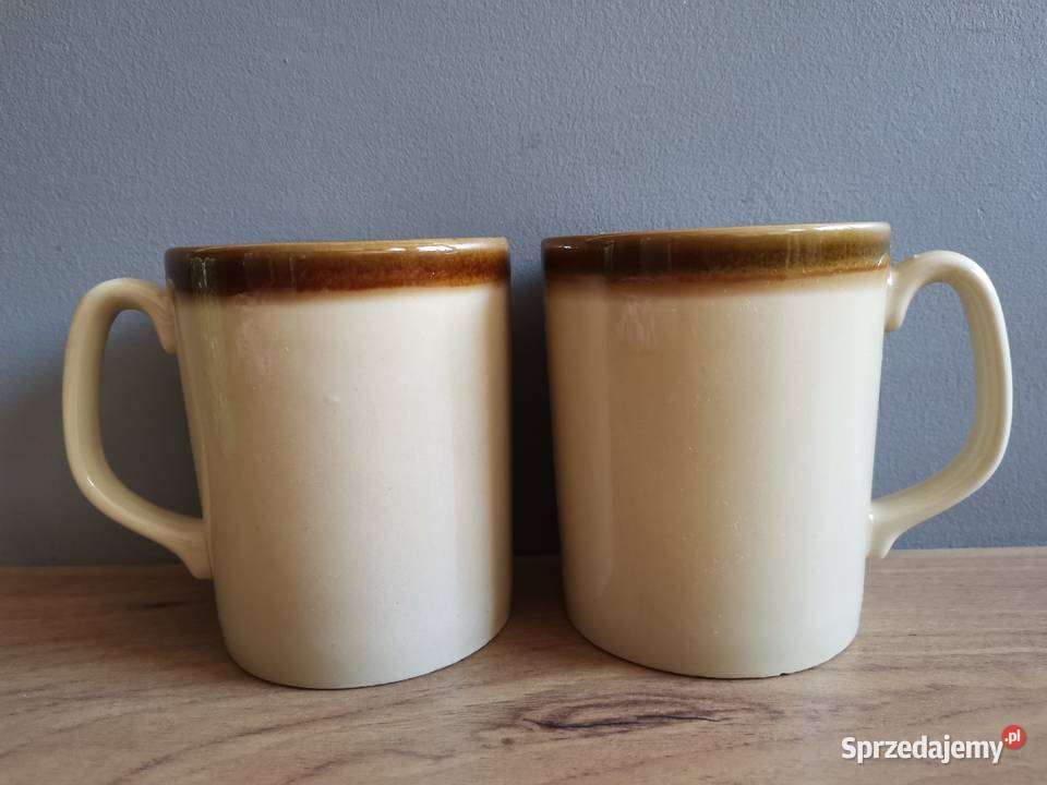 Stare unikatowe nieużywane 2 kubki porcelit Siemianowice Śląskie