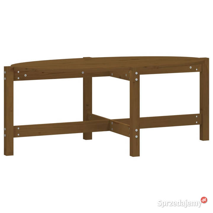 Stolik kawowy miodowy brąz 118x63x45 lite drewno mazowieckie