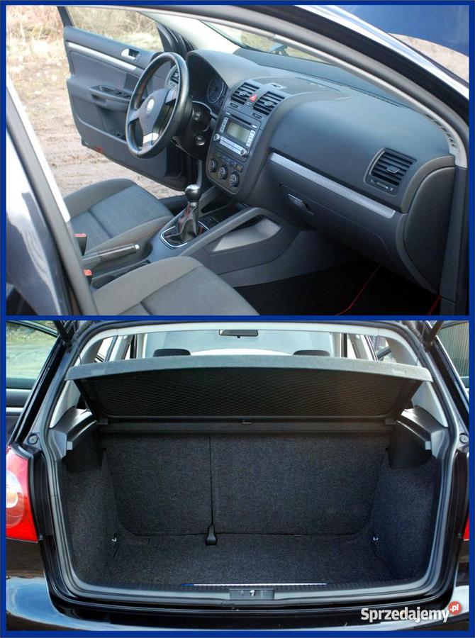 VW Golf 5 19 TDI 105 2006r 176544 5drzwi edycja elektryczne lusterka Golf Gniezno