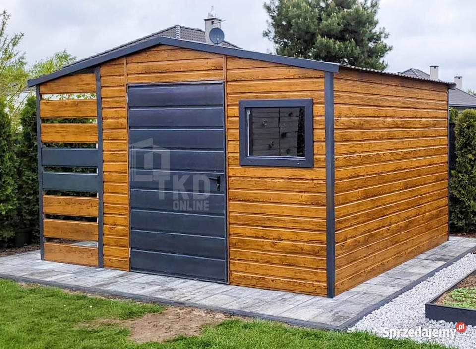 Schowek Domek Ogrodowy 25x25m Wiata 1m Drzwi 2.5cm Łódź