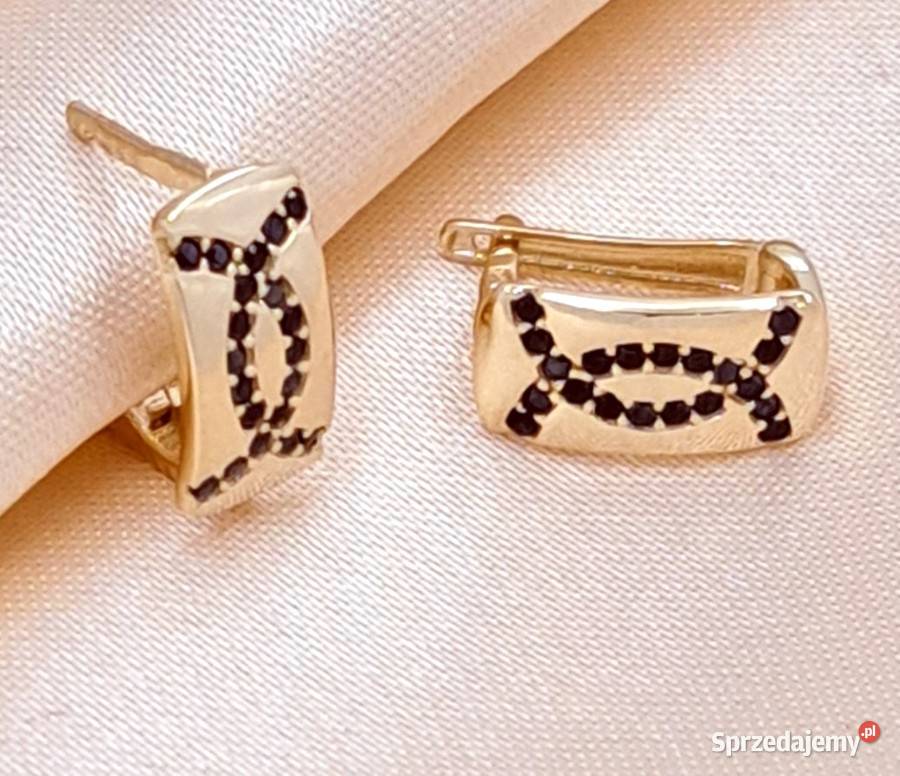 Kolczyki Złote pr585 zapięcie angielskie Z637 Poznań