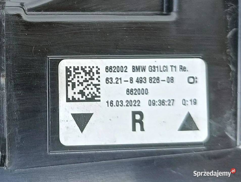BMW 5 G31 LED LAMPA PRAWA TYŁ osobowe
