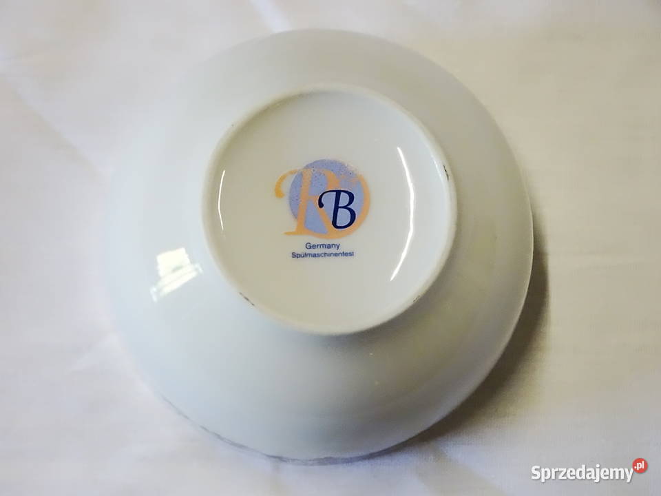 Komplet ceramicznych misek stołowych z dekoracją Biłgoraj