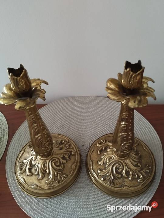 Świecznik świeczniki z mosiądzu sprzedam
