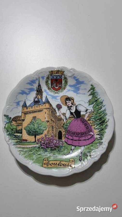 Talerz Dekoracyjny Ozdobny Herb wielkopolskie Wola Podłężna