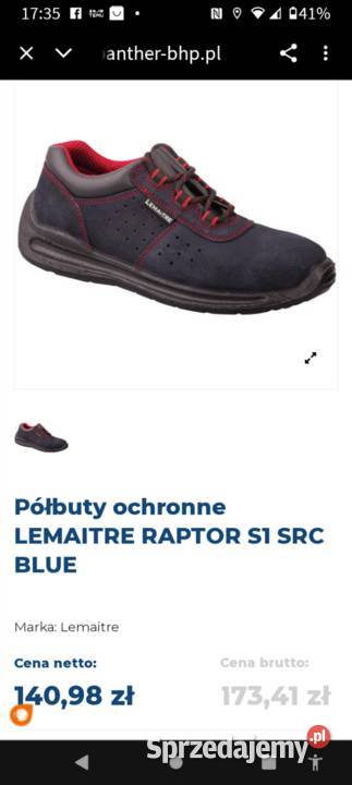 Buty BHP z podnoskiem firmy LEMAiTRE Krosno