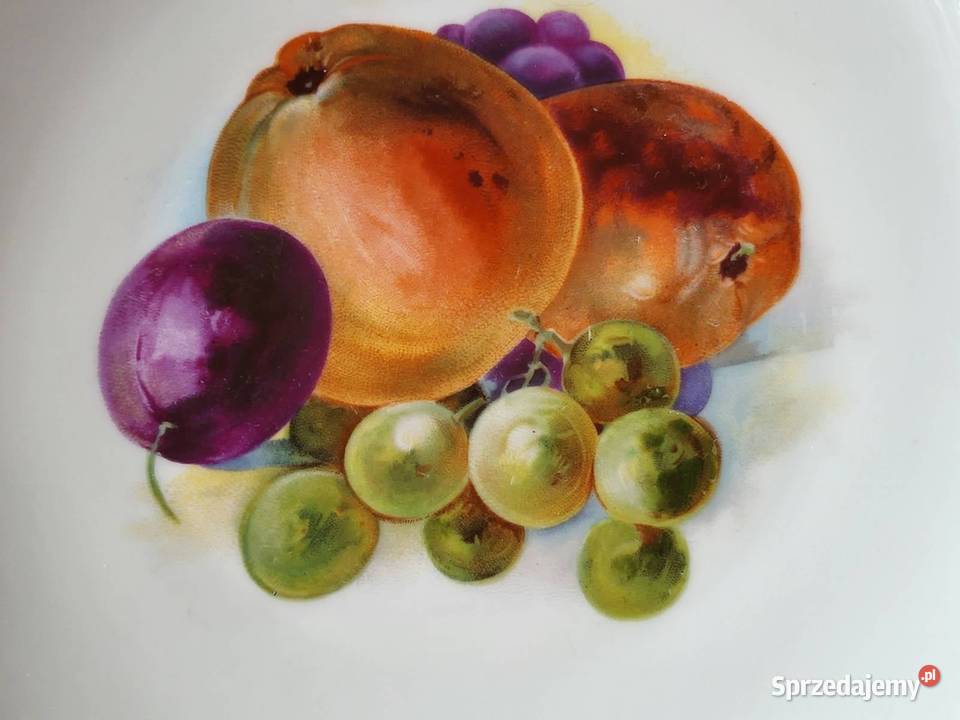 Paul Muller talerz z owocami z 1920