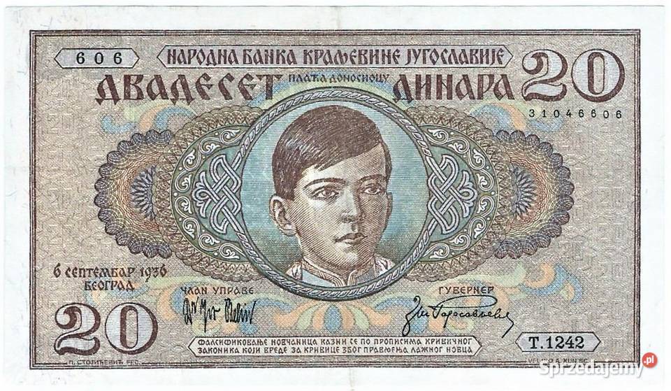 JUGOSŁAWIA 1936 RZADKI WYSYŁKA pomorskie Człuchów sprzedam