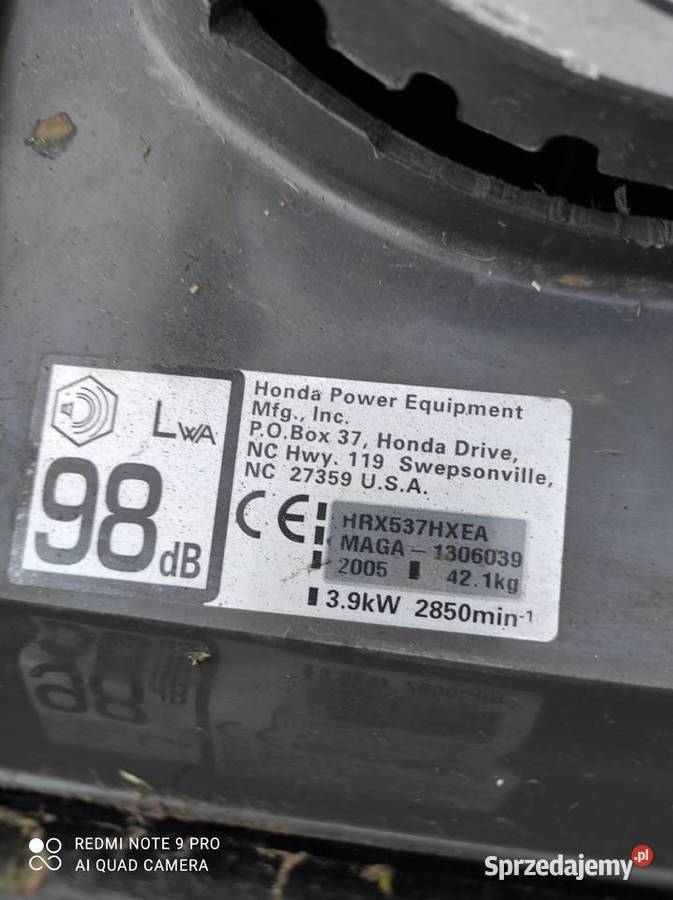 Kosiarka spalinowa Honda HRX 537 z napędem