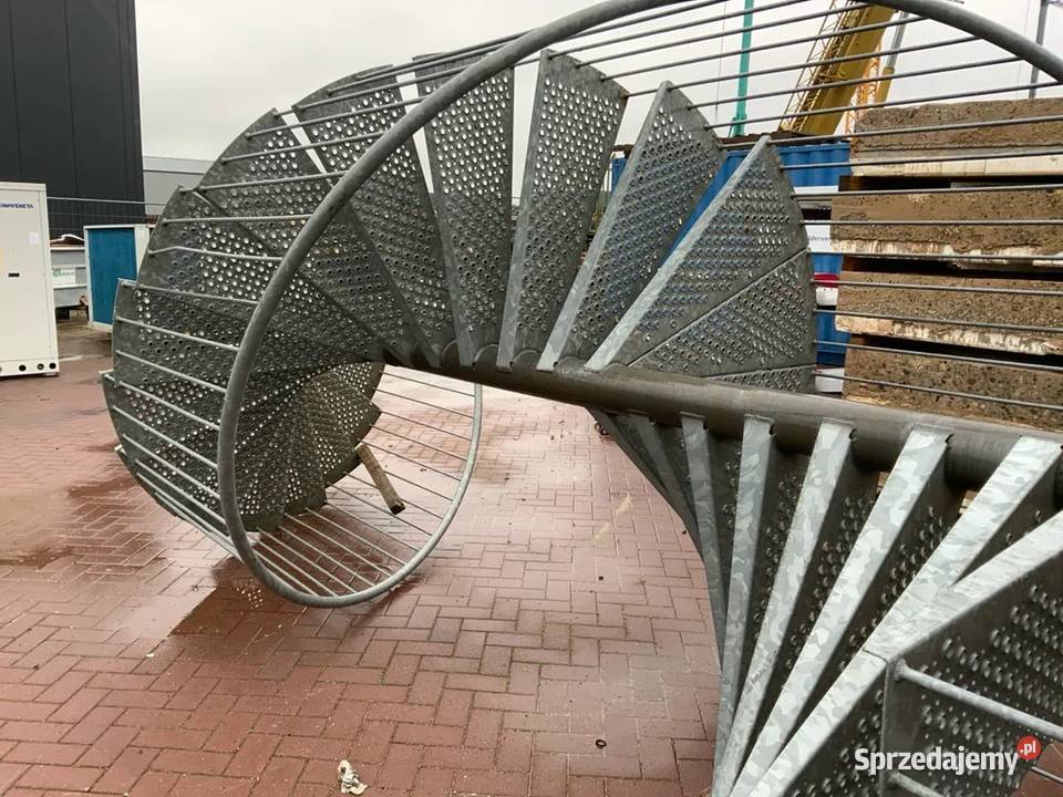 Schody techniczne ewakuacyjne okrągłe ocynkowane Buk