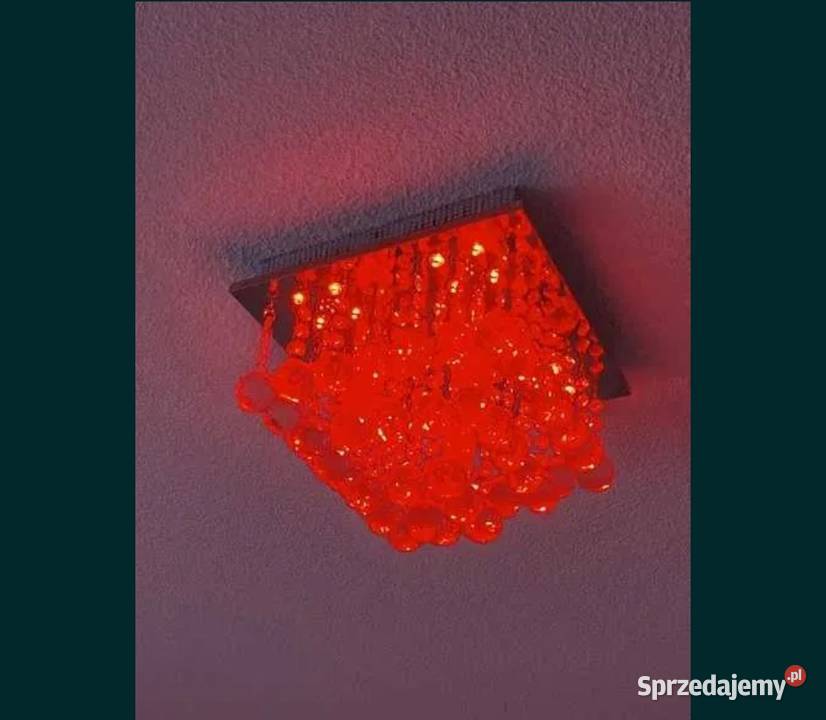 Lampa sufitowa plafon kryształowy żyrandol 33x33 Gniezno sprzedam