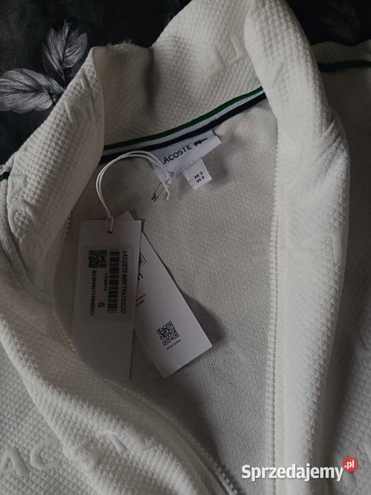Komplet dresowy Lacoste Tracksuit biały rozmiar Białystok