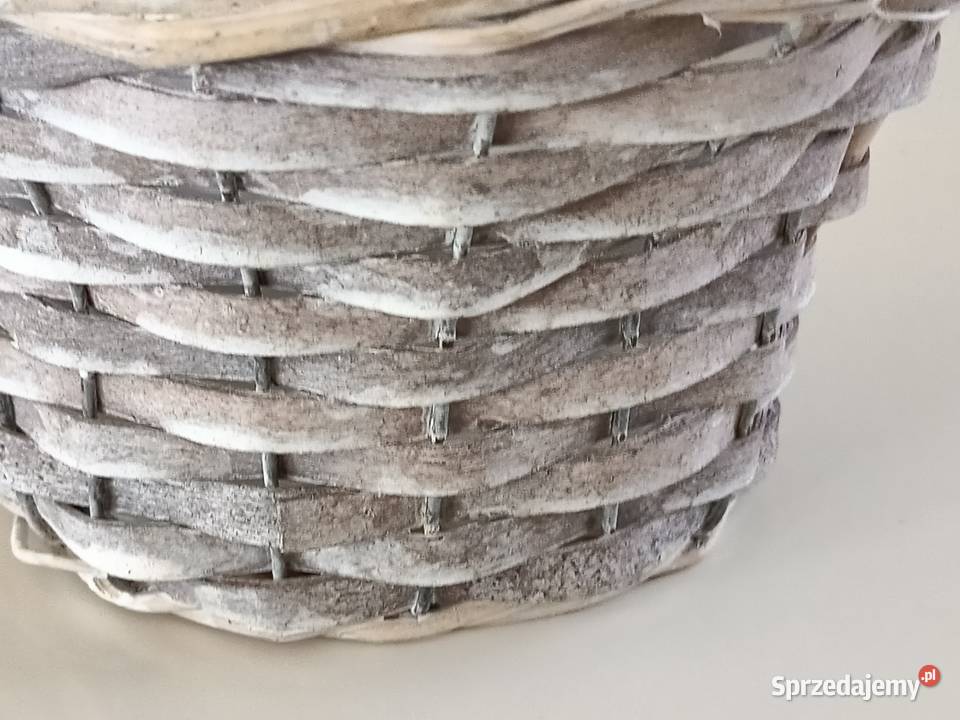 Koszyk pleciony z wikliny sielski styl na lubelskie Zamość