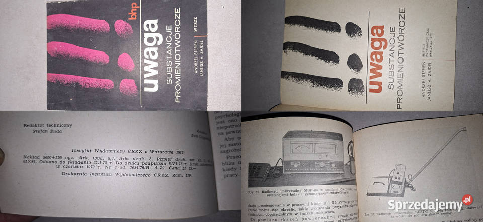 Kolekcjonerska perełka PRL Uwaga Substancje Antykwariat sprzedam