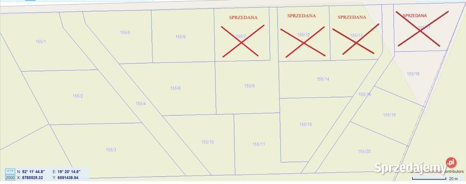 Sprzedam działkę budowlaną gm Kutno 9001700m2 29m Boża Wola