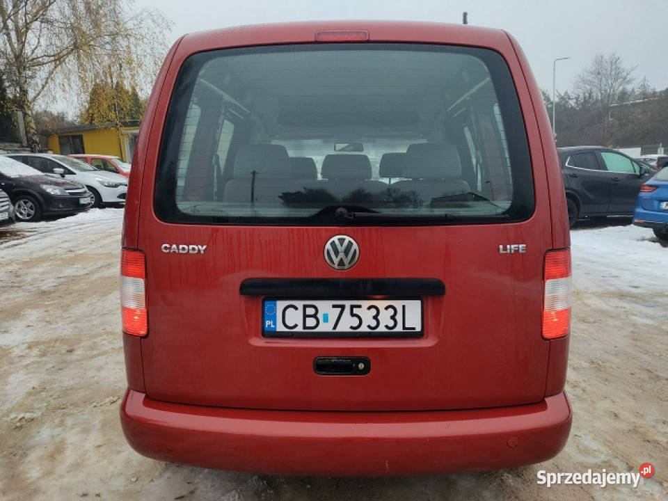Volkswagen Caddy Life Osobowy Klimatyzacja 2 kpl VAT marża Bydgoszcz