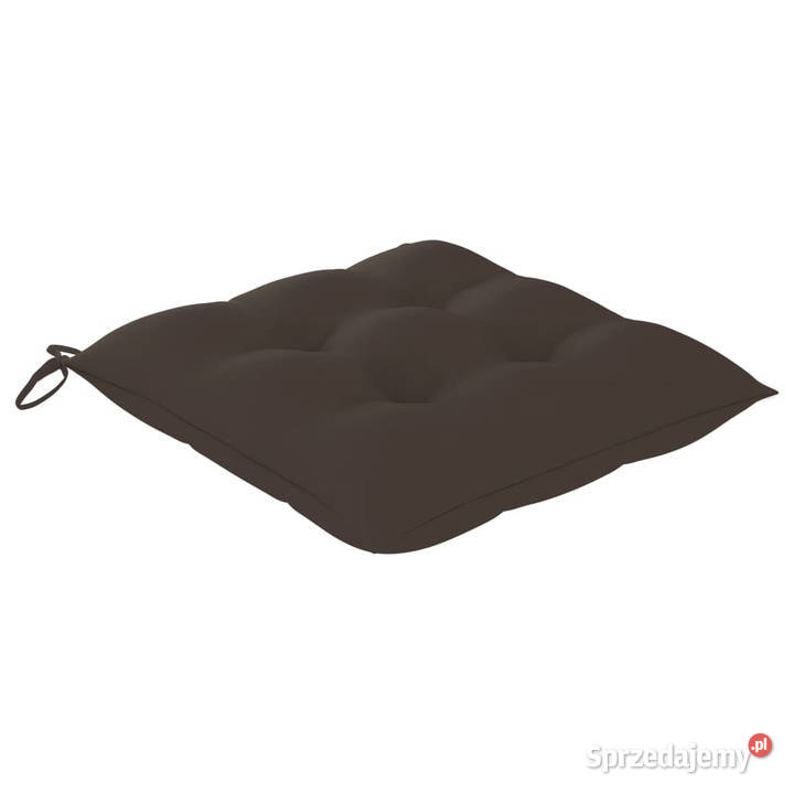 Fotel bujany z poduszką w kolorze taupe lite Krzesła ogrodowe