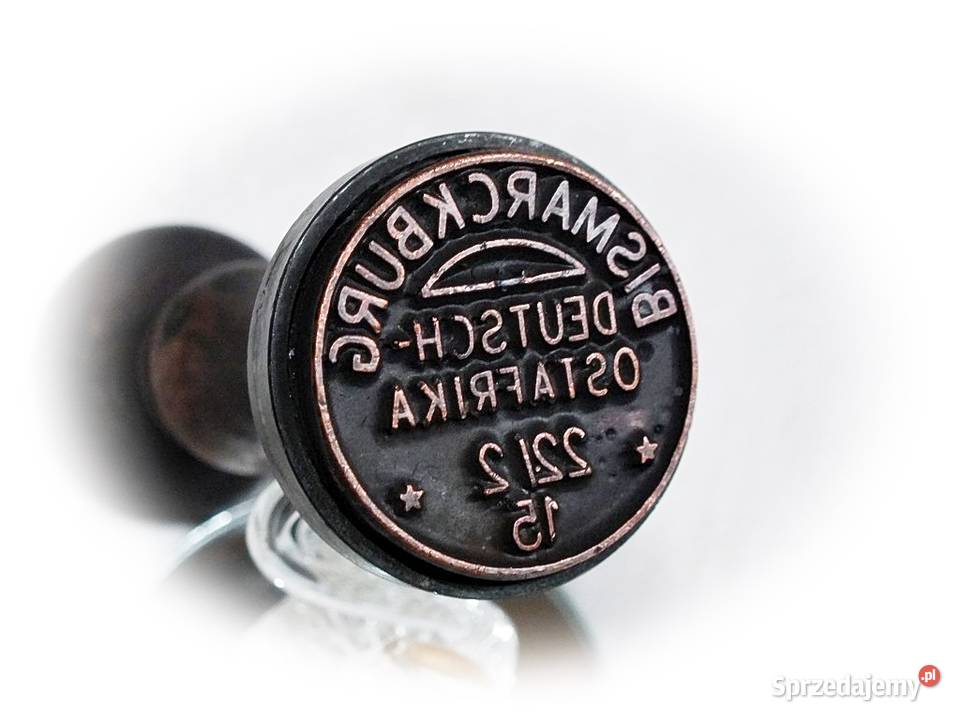 Stara pieczęć Niemcy Deutsh Bismarckburg Pozostałe Żary sprzedam