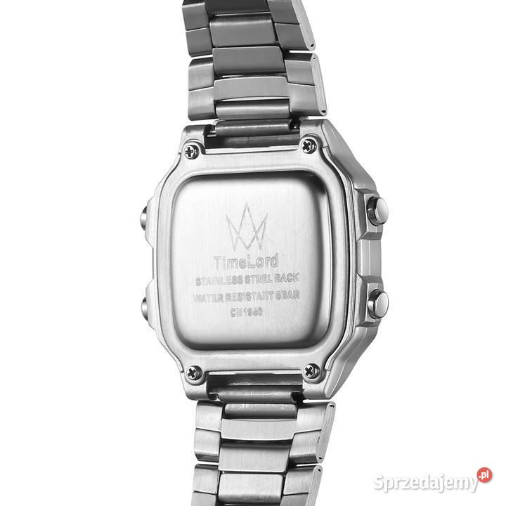 Zegarek elektroniczny na bransolecie CASIO MAPKA Warszawa
