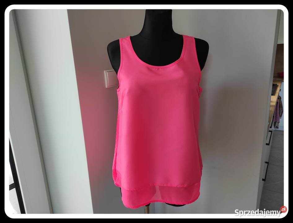 Atmosphere koszulka top różowa neon 40 L 42 XL Płock