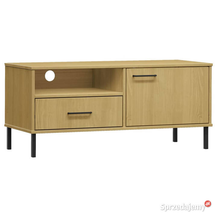 Szafka pod TV OSLO metalowe nóżki brązowa Warszawa sprzedam