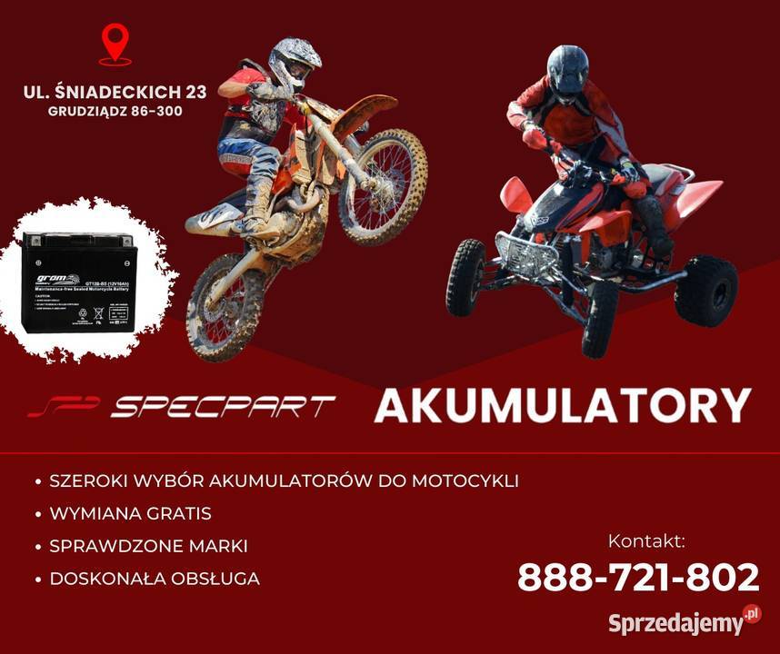 AKUMULATOR MOTO LP YTX12BS GRUDZIĄDZ ŚNIADECKICH Brodnica