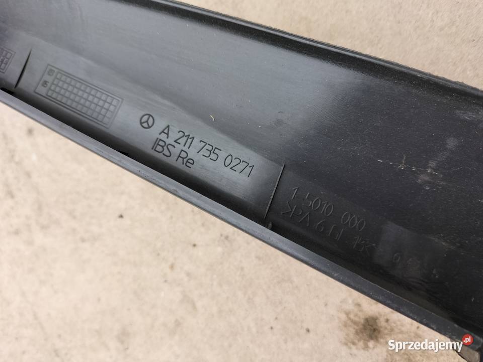 Mercedes W 211 PLASTIKOWA NAKŁADKA RAMKA DRZWI Kamień-Kolonia sprzedam