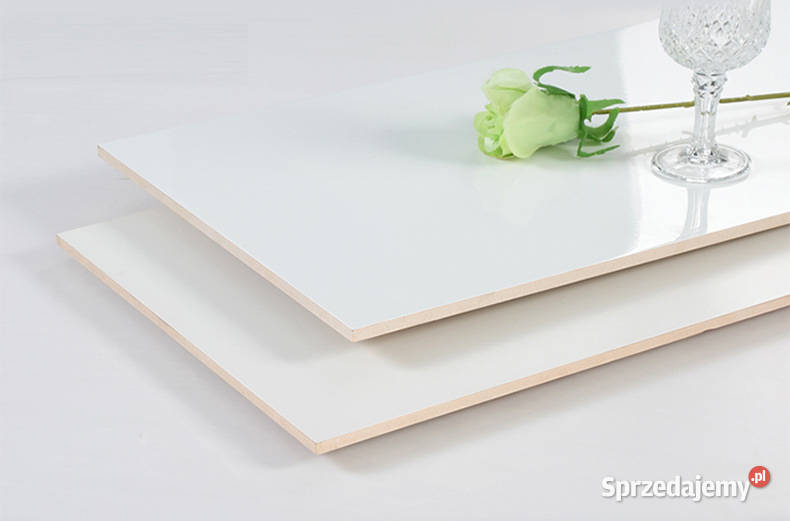 BIAŁY GŁADKI GRES POLEROWANY 120x60 SUPER WHITE Łask