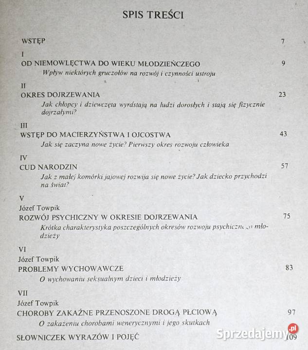 O dojrzewaniu seksualnym Lester F Beck miękka lubelskie Chełm