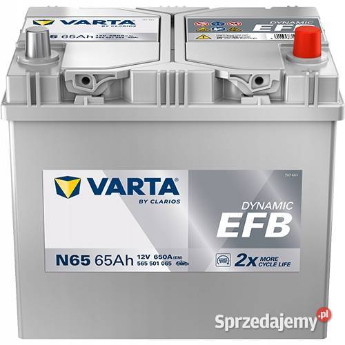 Akumulator Varta Dynamic EFB 65Ah 650A N65 Start osobowe dolnośląskie Jelcz-Laskowice