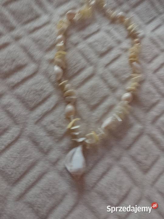 Hiszpańskie korale z Madrytu naszyjnik muszelki Dla kobiet Kraków sprzedam