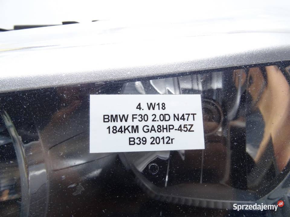 LAMPA REFLEKTOR LEWA LEWY PRZÓD PRZEDNIA BMW F30 sprzedam