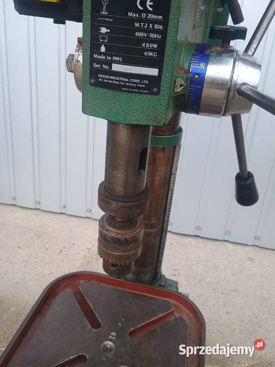 wiertarka kolumnowa Rexon 20mm 480W MK2 stołowa