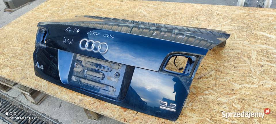 KLAPA TYLNA TYŁ AUDI A4 B7 USA SEDAN LZ5A Przystajń