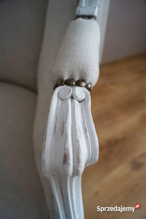 Fotel ludwikowskifrancuska berżera shabby chic Stalowa Wola