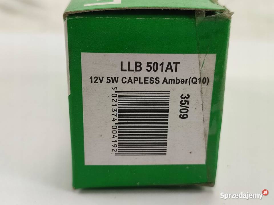 ŻARÓWKA KOMPLET 10 LUCAS 12V W5W T10 5W LLB501AT Żarówki samochodowe