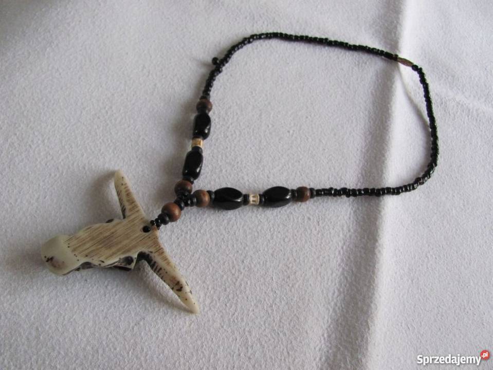 Naturalny naszyjnik z bawołem Zamość sprzedam