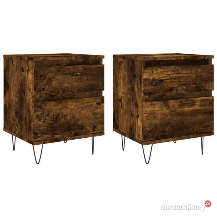 Szafki nocne 2 przydymiony dąb 40x35x50 WM830679 Warszawa