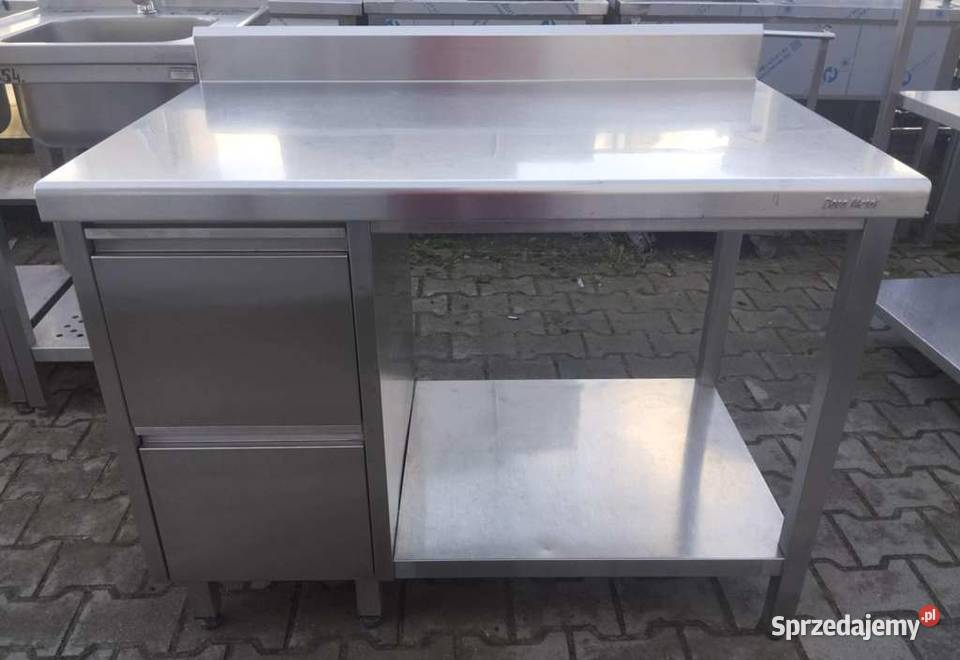 Stół z Półką i Szufladami Dora Metal 1107085 S sprzedam