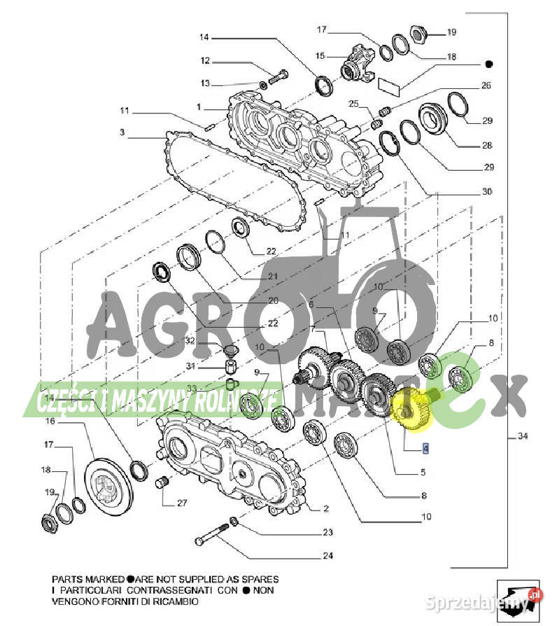 76086297 KOŁO ZĘBATE CNH Wichrów