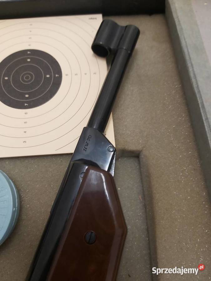 Pistolet Weihrauch HW70 45mm pudełko śrut tarcze Wschowa