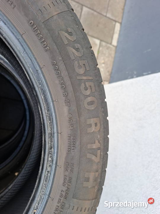 Sprzedam opony Continental lato 22550R17 94H lato Samochodowe Wojnicz