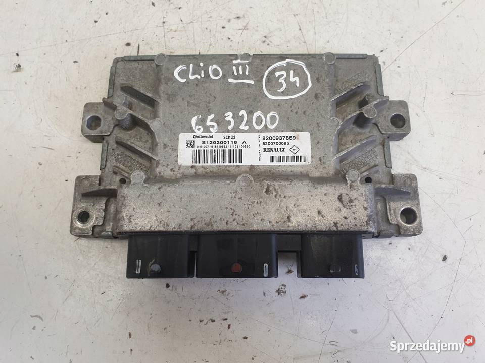 Renault Clio III 12 16V STEROWNIK SILNIKA Rudka