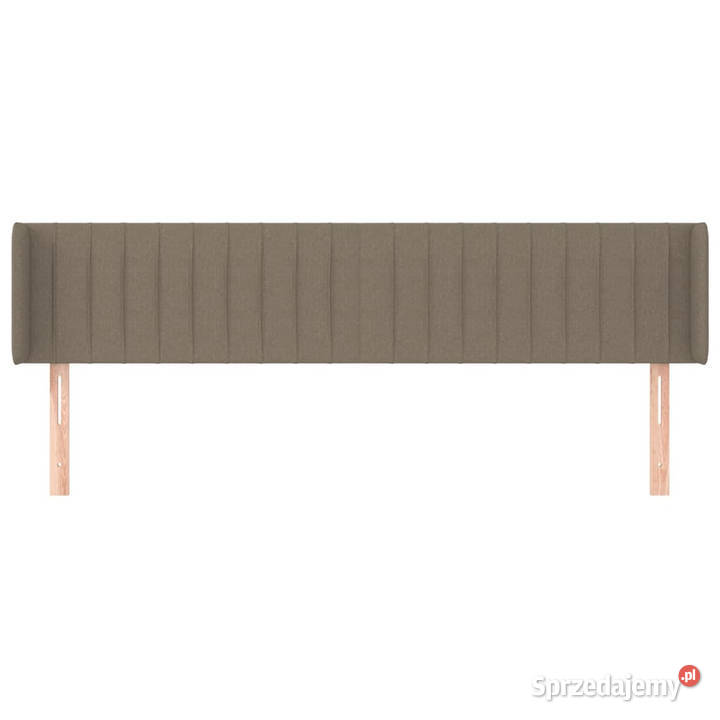Zagłówek uszak taupe 183x16x7888 tkanina